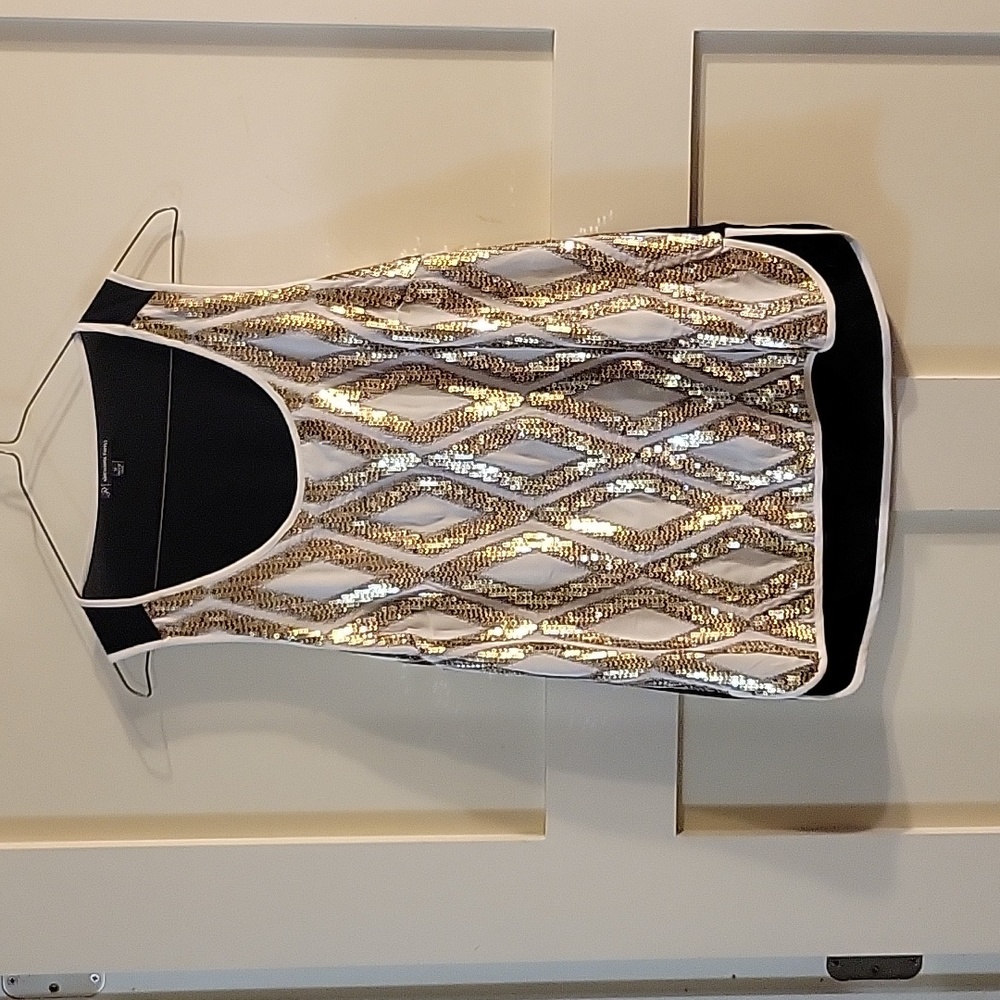 Silver & Gold Sequin Top